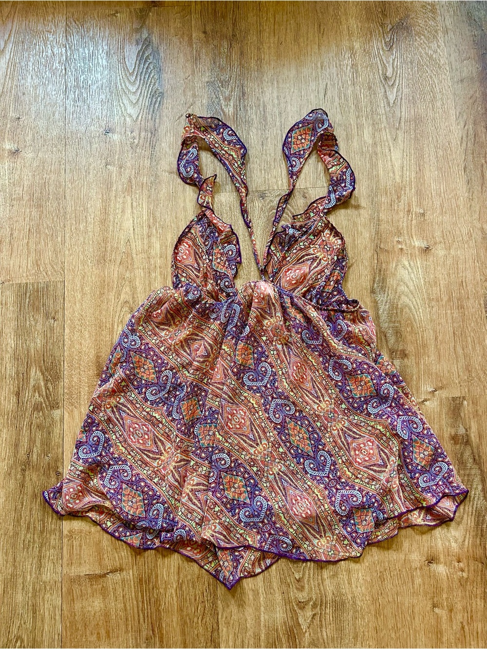 Victoria’s Secret Boho Paisley Ruffle Lingerie